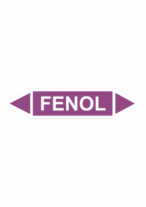 Značenie potrubí - Obojsmerné šípky bez symbolu: Fenol